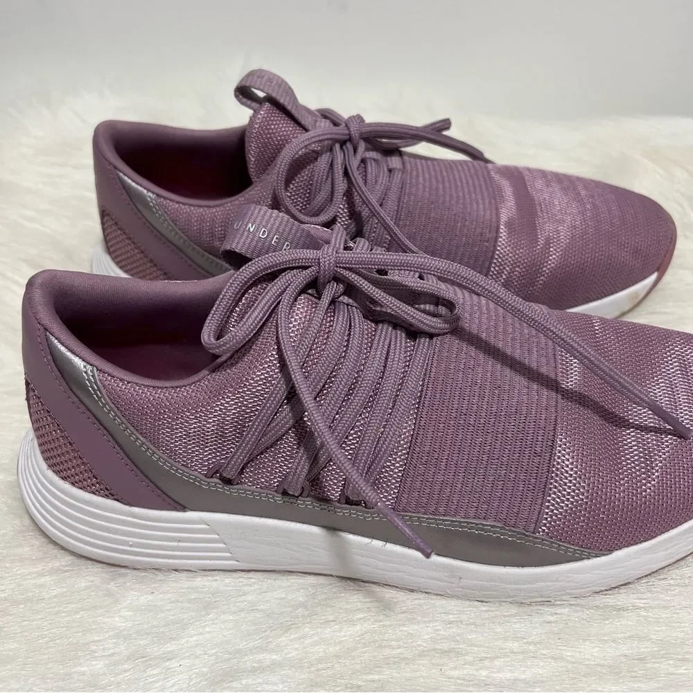 Under Armour Purple Lightweight Breathable Lace Up Running Shoes‎ -- BB167